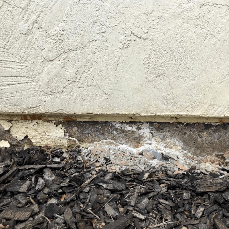 foundational cracks due to water damage Foundational cracks due to water damage from leaking outdoor faucet